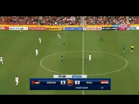 Giordania-Iraq 0-1, video gol highlights