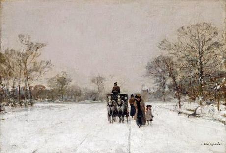 Inverni ad arte: gente nella neve
