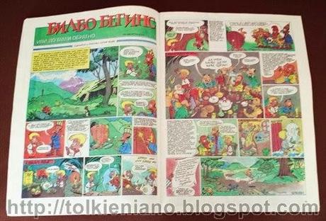 Lo Hobbit a fumetti completo apparso sulla rivista bulgara Duga, 1986-1989