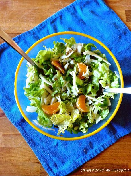 INSALATA CON FINOCCHI, LENTICCHIE E MANDARINI