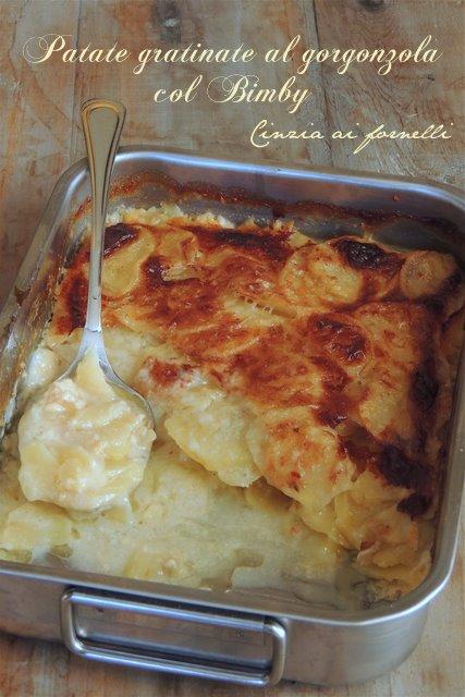 Patate gratinate col Bimby al gorgonzola