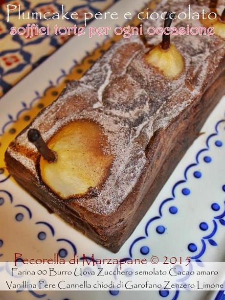 Plumcake pere e cioccolato