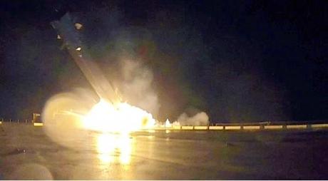 SpaceX: rilasciato il video dell'impatto Falcon 9