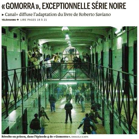 Gomorra - La Serie evento di Sky sulla prima pagina del francese Le Monde