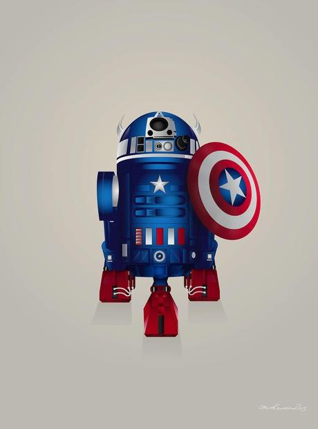 R2-D2 - Capitan America