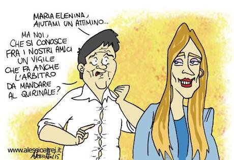 Renzi Boschi Quirinale