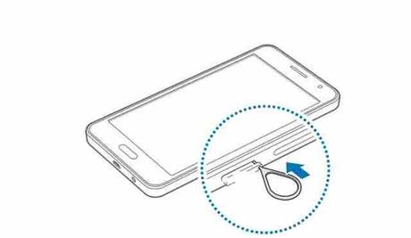 Galaxy A3 come inserire la scheda telefonica Nano SIM nel telefono Samsung