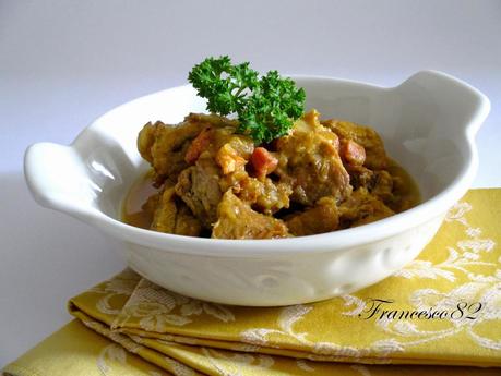 Spezzatino di Vitello al limone e zafferano