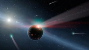 Rappresentazione artistica della stella Eta Corvi. Crediti: NASA/JPL-Caltech