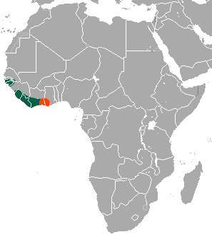 Colobo ferruginoso, una scimmietta dell'Africa occidentale