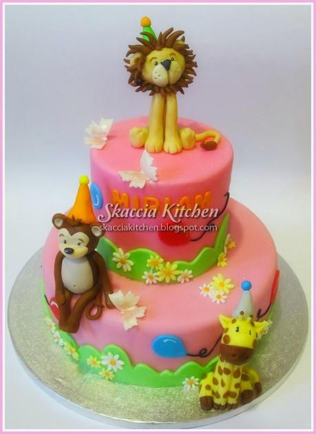 Zoo Birthday Cake