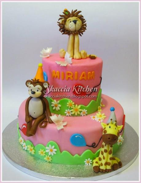 Zoo Birthday Cake