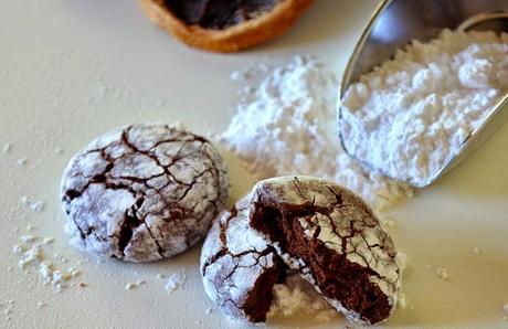Biscotti al Cioccolato: chocolate crinkle cookies all'arancia
