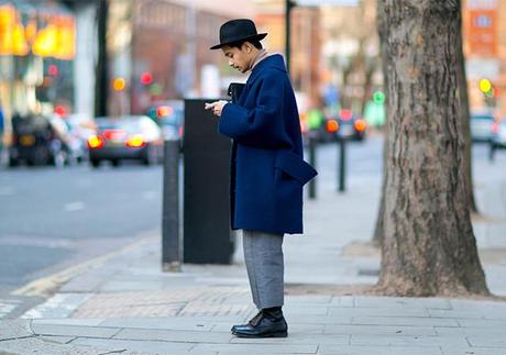 London Fashion Week A / I 2015: street style.  Terzo giorno (foto 1)