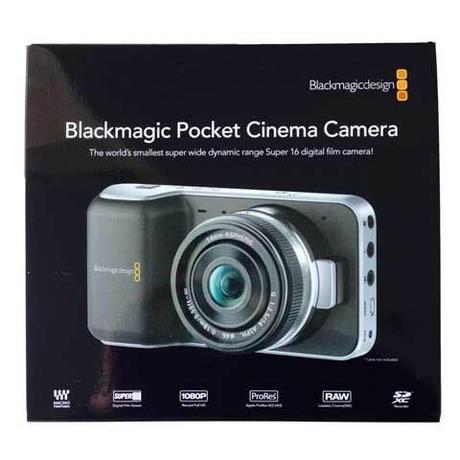 La scatola della Blackmagic Pocket Cinema Camera