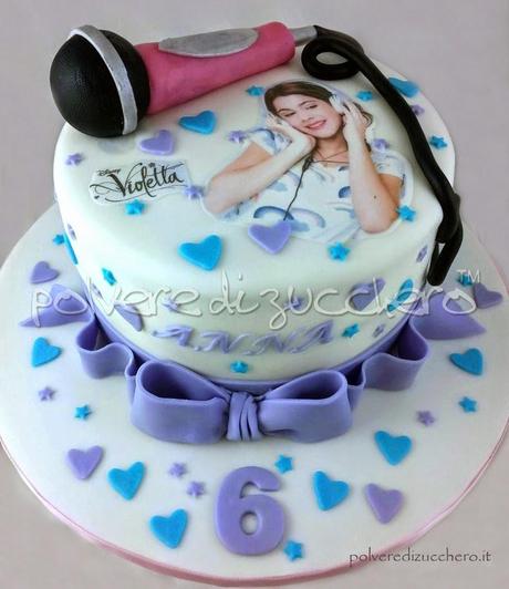 violetta disney torta pasta di zucchero decorazioni cake art cake design polvere di zucchero