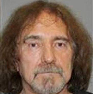 Geezer Butler - foto segnaletica - mug shot