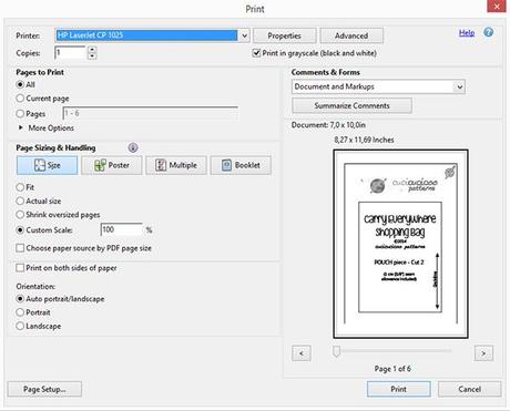 How to print and assemble PDF sewing patterns, to get them ready for cutting fabric! | www.cucicucicoo.com