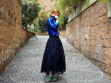 la nuit parisienne, outfit sporty chic, tulle skirt, outfit tulle, saucony, fashion blogger outfit