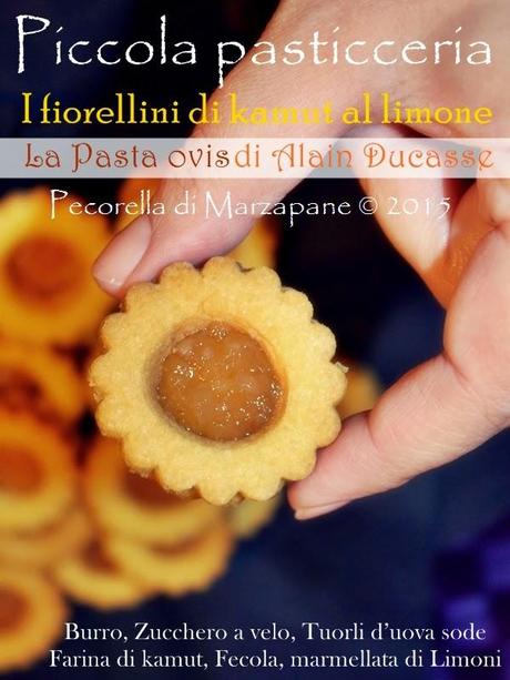 Piccola pasticceria: I fiorellini di kamut al limone