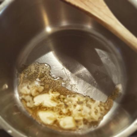 Risotto aglio, olio e bottarga