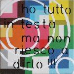 Marco Randazzo, Ti vendi bene, 2014, tecnica mista (acrilici e smalti) su tela, 15x15 cm