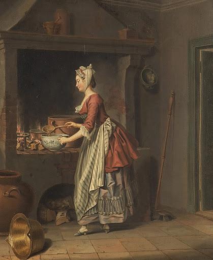 La cameriera che travasa la zuppa: il dipinto