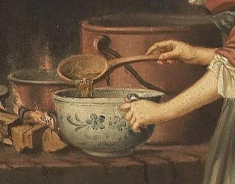La cameriera che travasa la zuppa: il dipinto