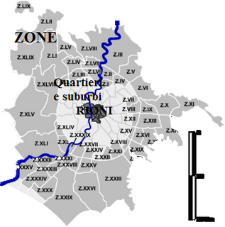 Suddivisioni di Roma: suddivisione storico-toponomastica romana