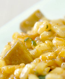 Riso basmati con seitan al curry Riso basmati con seitan al curry