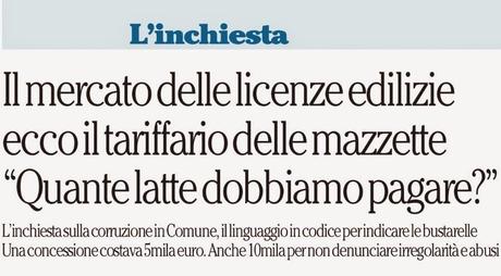 Operazione Vitruvio vista attraverso i titoli dei giornali di questi giorni. Per ora siamo solo alle concessioni edilizie, pensate quando arriveranno al resto... Operazione Vitruvio vista attraverso i titoli dei giornali di questi giorni. Per ora siamo solo alle concessioni edilizie, pensate quando arriveranno al resto...