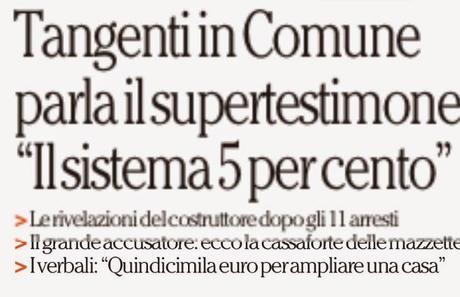 Operazione Vitruvio vista attraverso i titoli dei giornali di questi giorni. Per ora siamo solo alle concessioni edilizie, pensate quando arriveranno al resto... Operazione Vitruvio vista attraverso i titoli dei giornali di questi giorni. Per ora siamo solo alle concessioni edilizie, pensate quando arriveranno al resto...
