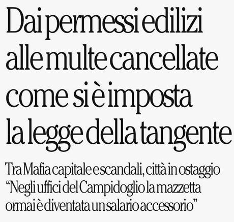 Operazione Vitruvio vista attraverso i titoli dei giornali di questi giorni. Per ora siamo solo alle concessioni edilizie, pensate quando arriveranno al resto... Operazione Vitruvio vista attraverso i titoli dei giornali di questi giorni. Per ora siamo solo alle concessioni edilizie, pensate quando arriveranno al resto...