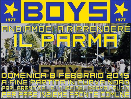 Comunicato Boys Parma: ''Andiamoci a riprendere il Parma!''