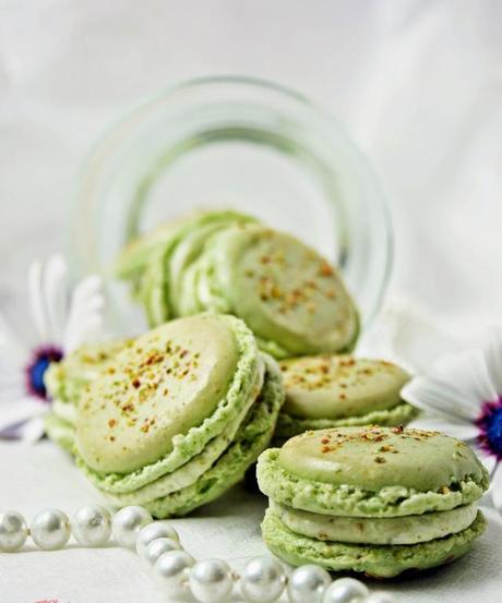 RICETTA DELLA SETTIMANA …. MACARON AL PISTACCHIO … MacaronsPistacchio02
