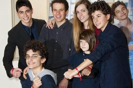 Elena Sofia Ricci e il cast dei Braccialetti Rossi ospiti al Festival di Sanremo 2015