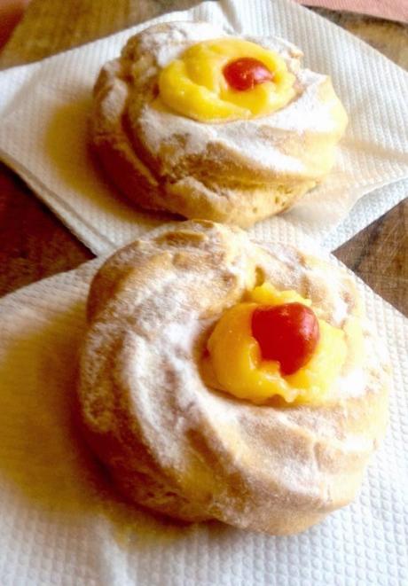 Mini Paris-Breste alla crema pasticcera