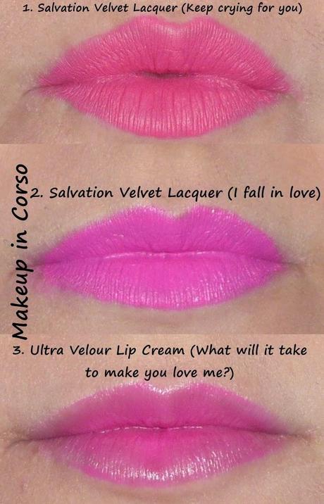 Makeup Revolution: Salvation Velvet lip lacquer VS Ultra Velour lip cream