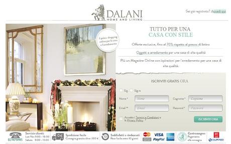 Dalani: un e-commerce di arredamento da studiare