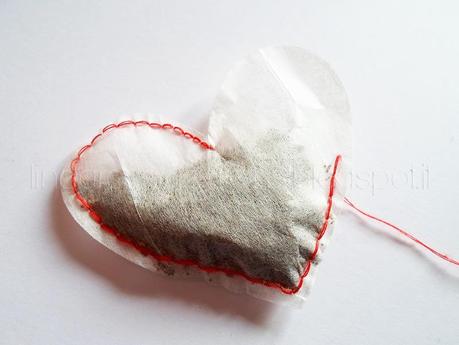 Bustina del Tè a Forma di Cuore Bustina del Tè a Forma di Cuore