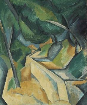 Il pittore cubista George Braque usa un motivo spezzato nelle sue immagini, che con il tempo hanno influenzato HCB.