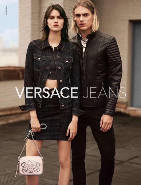 Versace Jeans Primavera Estate 2015 Campagna 800x1049 Ton Heukels Dons Pelle e denim per Versace Jeans Primavera / Estate 2015 Campagna