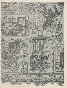 Schemi per il filet: Copriletto con affreschi del Tiepolo