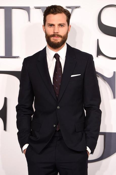 Jamie Dornan Fifty Shades of Grey London Premiere 002 Jamie Dornan veste Alexander McQueen al Fifty Shades of Grey UK Premiere