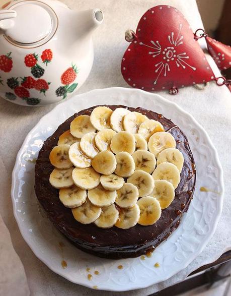 torta cioccolato e banana vegan