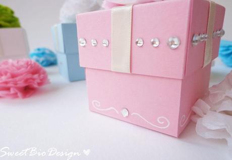 Tutorial: Scatoline Battesimo Bimbo/Bimba - Baptism favor boxes boy/girl