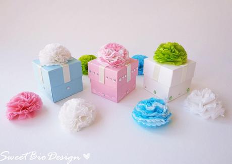 Tutorial: Scatoline Battesimo Bimbo/Bimba - Baptism favor boxes boy/girl