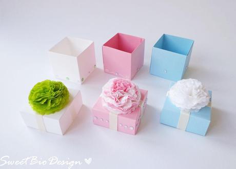 Tutorial: Scatoline Battesimo Bimbo/Bimba - Baptism favor boxes boy/girl