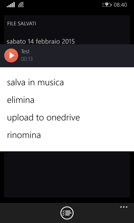 Perfect Recorder: registrare audio con Windows Phone e salvarlo su PC Perfect Recorder