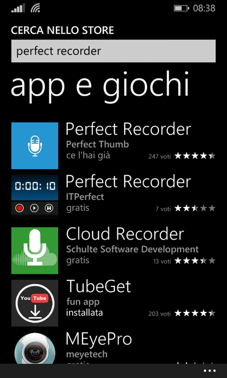 Perfect Recorder: registrare audio con Windows Phone e salvarlo su PC Perfect Recorder